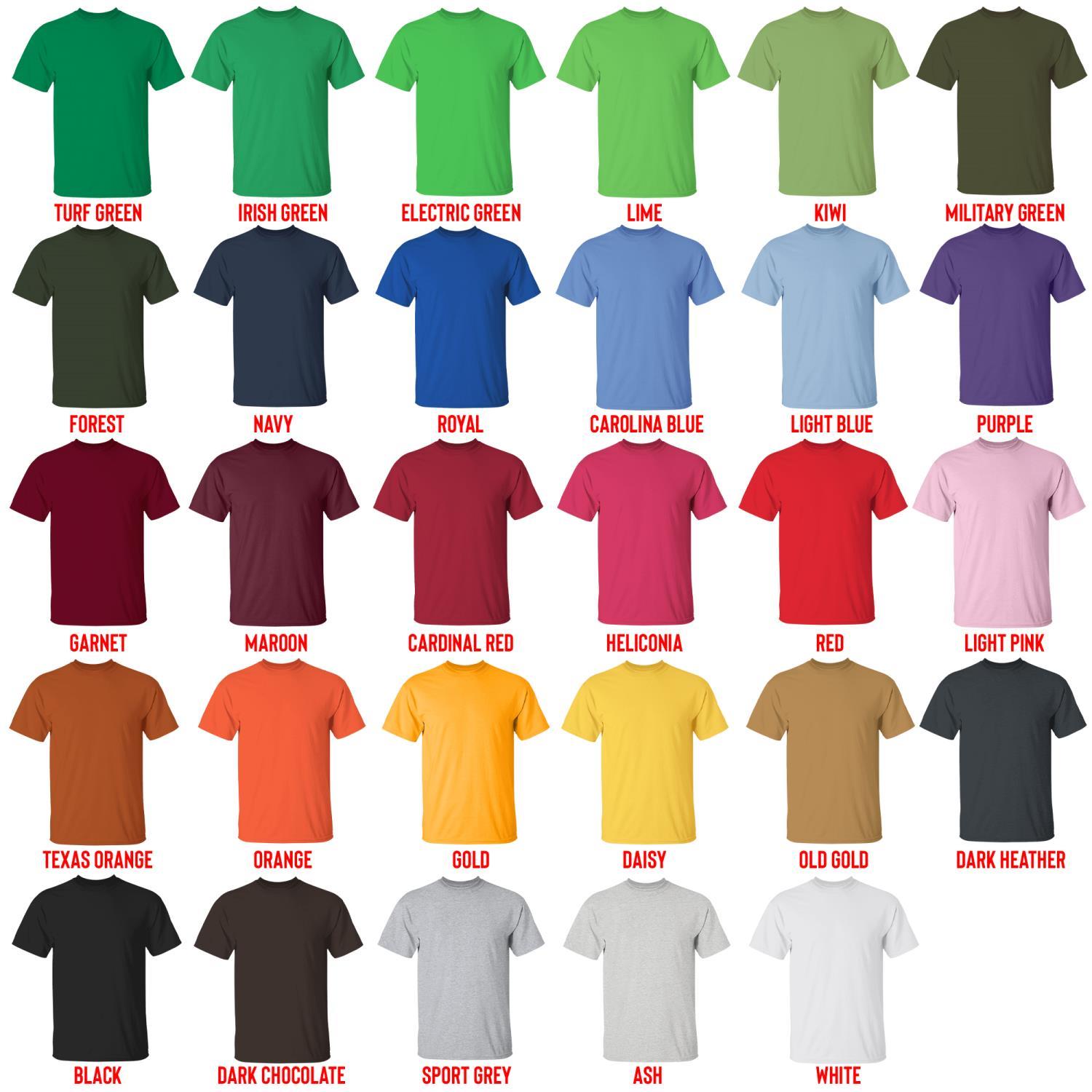 t shirt color chart - A Tribe Called Quest Store