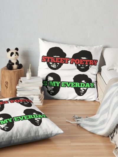 Street Poetry Is My Everyday! Throw Pillow Official A Tribe Called Quest Merch