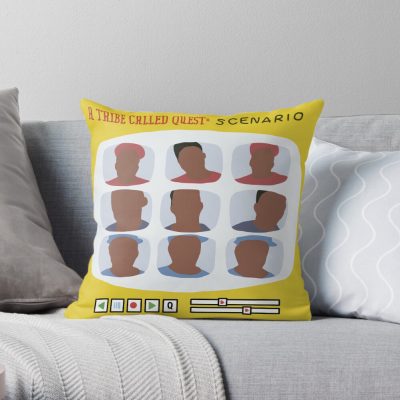 A Tribe Called Quest - Scenario Throw Pillow Official A Tribe Called Quest Merch